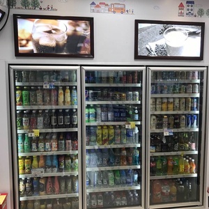 Supermercado Porta De Vidro Sala Fria Bebidas Display Freezer Walk in Cooler