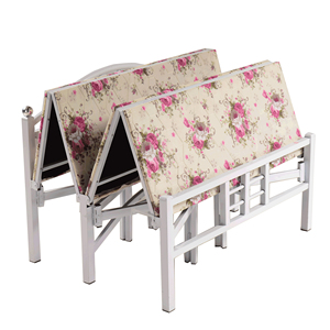 <span class=keywords><strong>Cama</strong></span> de hierro plegable individual, marco de metal de diseño moderno para uso doméstico en granja o Hotel - Product Image 2