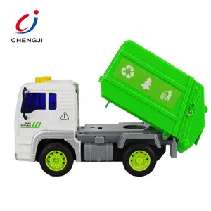 1/20 प्लास्टिक बिक्री के लिए ग्रीन आर सी मॉडल खिलौना रिमोट कंट्रोल कचरा ट्रकों