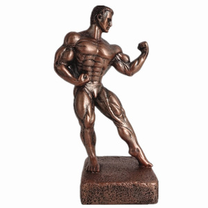 Sculpture de musculation en résine faite à la main pour les trophées de musculation - Product Image 2