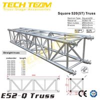 Vente flash TECHTEAM E52-Q Éclairage de scène DJ pour toit, treillis en aluminium avec goujon, tente/scène de mariage, scène musicale 530x530mm certifié CE