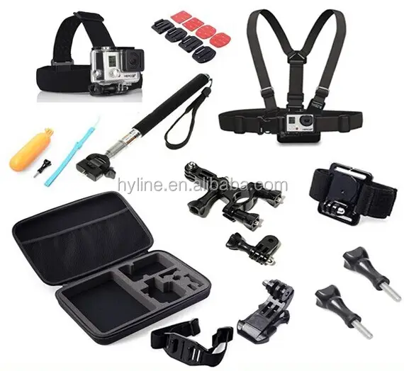 20 in 1 Accessories Kit Used for Go pro camera HD 4, 3, 3+ SJ5000 Sports gopros camera accessories