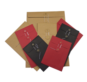 Aangepaste Gerecycled Papier Envelop <span class=keywords><strong>String</strong></span> En Hard Backed Enveloppen Voor Document - Product Image 3