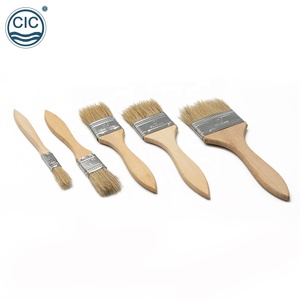 Pinceau de peinture à manche en bois, 100% poils naturels, bon marché, 3 pouces - Product Image 4