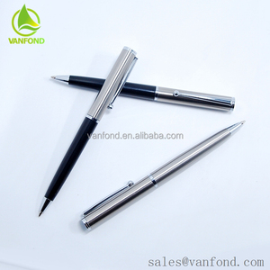 Vente chaude Logo Personnalisé <span class=keywords><strong>Pas</strong></span> <span class=keywords><strong>Cher</strong></span> Acier Baril <span class=keywords><strong>Stylo</strong></span> À Bille Avec Parker Recharge - Product Image 4