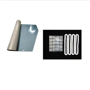 カスタム衣類ロゴ用の自己接着性PU弾性PETプロッタレーザーカットビニールフィルム上の銀高反射熱伝達鉄