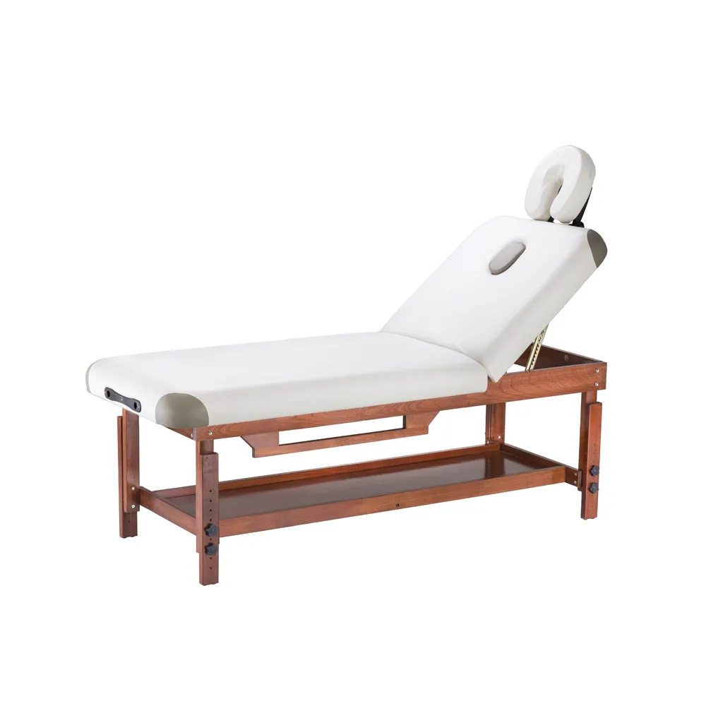 Hêtre en bois stationnaire table de massage