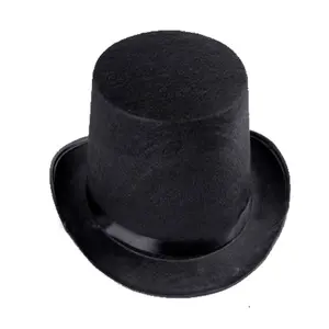 Classic hard top hat,100% pure wool Steampunk top hat