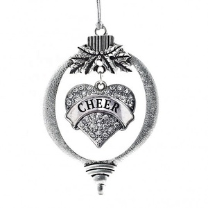 Nouveau À La Mode De Noël Décorer Bijoux En Métal Center Coeur De Danse <span class=keywords><strong>Majorette</strong></span> Acclamation Charme Pom-Pom Girl Pendentifs - Product Image 1