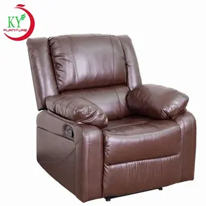 JKY Furniture 2019 New Design Home Furniture Living Room Luxury Leather Manual Recliner Sofa Chairs