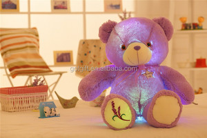 Teddy Ours LED Inductive Animaux En Peluche Poupée En Peluche Jouet Coloré Lumineux Cadeau - Product Image 5