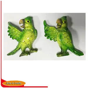 Hello Green Parrot Berkualitas Baik Magnet Kulkas