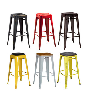 Colourful Bistro Metal Chair Modern Pub Counter Bar <strong>Stool</strong> for <strong>Used</strong> - Product Image 5