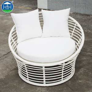 DW-SF098 Moderno <span class=keywords><strong>Vimini</strong></span> All'aperto Mobili Rotondo In Rattan Lounge Sofa Set - Product Image 2