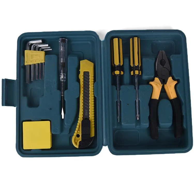 Hoge Kwaliteit Huishoudelijke Schroevendraaier Electroprobe Tang Geel Hardware Tool 7 Set