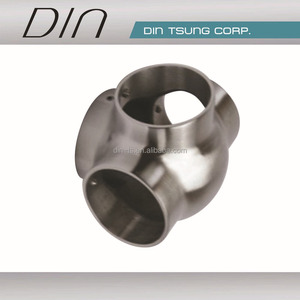 Stainless Steel Handrail Connector For Stair <b>Railings</b> Industrial Design <b>Wall</b> <b>Mounted</b> Tube Fitting - Product Image 4