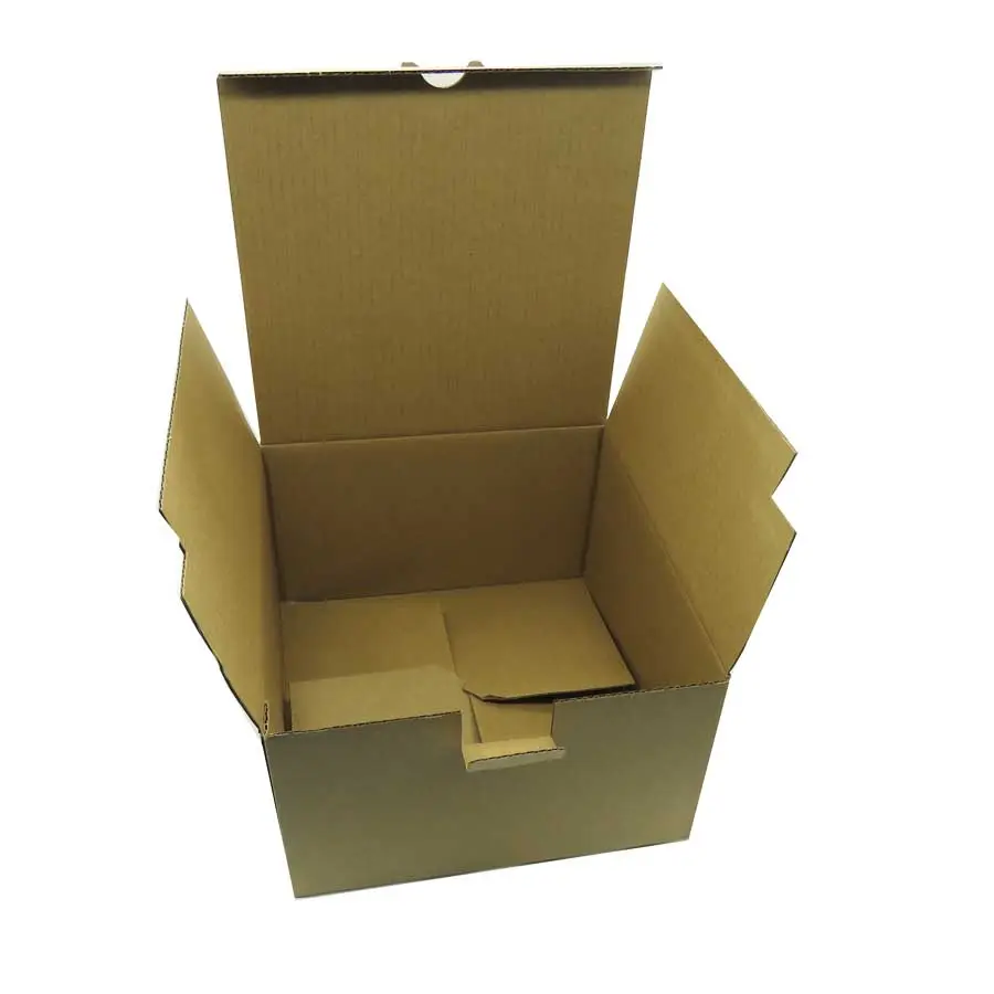 free shipping bio-degradeable kraft flute corrugated mailer packing cardboard carton box