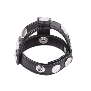 2019 nuovo SM uomini PU in pelle pene anello Bondage gallo ritardare l'eiaculazione giocattoli BDSM coppie adulti sesso contenimento erotico Fetish - Product Image 5