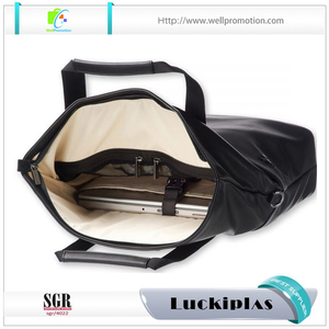 Hombres de negocios de moda personalizada mochila de viaje bolsa de ordenador portátil maletín de cuero - Product Image 6