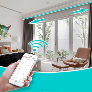 มอเตอร์ไฟฟ้าและแทร็คผ้าม่าน Wi-Fi เงียบ A-<span class=keywords><strong>OK</strong></span> พร้อม Alexa <span class=keywords><strong>Google</strong></span> Home Control - Product Image 2