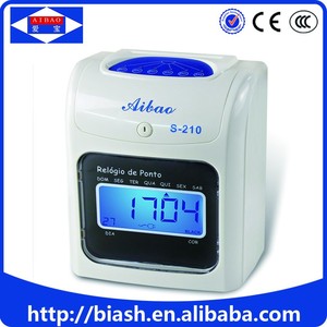 Thiết Kế Tốt Màn Hình LCD Máy Ghi Thời Gian Thẻ Điện Tử Với Thẻ Thời Gian Miễn Phí Và Ruy Băng - Product Image 2