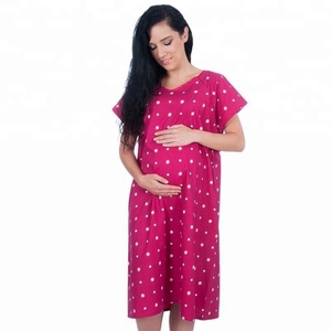 Batas de Maternidad KY para Mujeres Embarazadas, Batas de Hospital Personalizadas al por Mayor, Batas de Parto, Batas de <span class=keywords><strong>Lactancia</strong></span> para Madres - Product Image 5