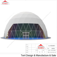 China expo large geodesic dome tents for sales