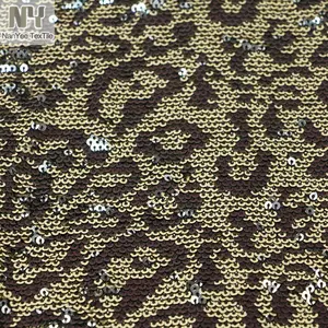 Nanoyee — Textile réversible 3 + 3mm, tissu Micro populaire à paillettes, peau d'animal, léopard