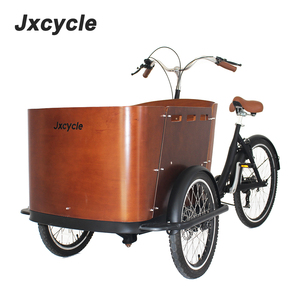 Vtt <span class=keywords><strong>cargo</strong></span> à 3 roues, 20 modèle, avec boîte en bois, nouveau design - Product Image 4