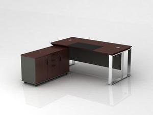 Bureau en bois de bureau en métal cadre table meubles turcs réplique usine - Product Image 4