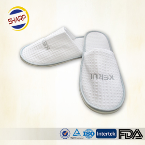 Zapatilla de hotel de suela gruesa de tela de rizo barata de suministro de fábrica de <span class=keywords><strong>Venta</strong></span> caliente - Product Image 3