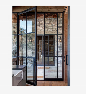 New Sắt Nướng Cửa Sổ Thiết Kế Cửa Rèn Sắt Cánh Cửa Duy Nhất Với Đuôi - Product Image 6