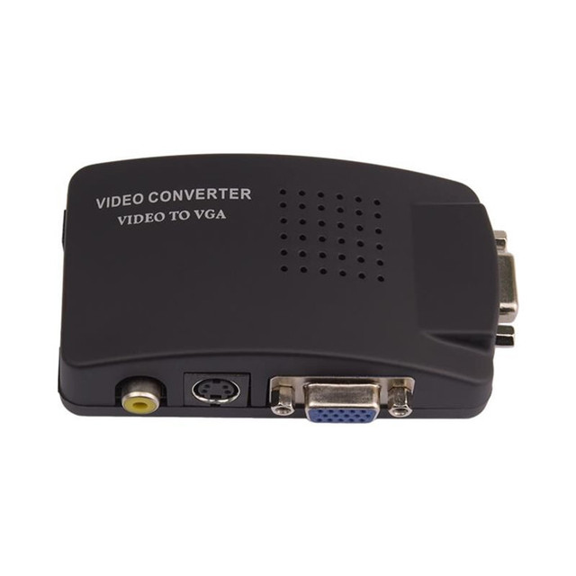 Video Converter AV to VGA Converter Av to Vga Adapter TV Signal Rca to Vga Converter