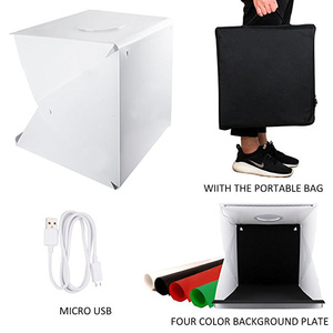 <span class=keywords><strong>Caja</strong></span> de luz de fotografía plegable portátil de 30cm, <span class=keywords><strong>caja</strong></span> de luz de estudio fotográfico Led para zapatos, - Product Image 3
