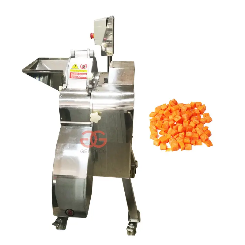 Vegetables and Fruit Cubes Cutting Machine|GGCHD-100 Vegetable Dicing Machine|Large Capacity Fruit Cube Cutter Machine