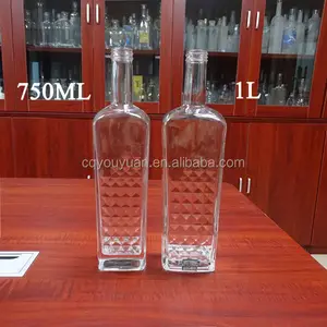 Screw Top Distilled 0.375L Spirits Vodka Glass Super Flint Liquor Bottles 375ML