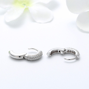 RINNTIN SE103 gioielli di moda donna <span class=keywords><strong>orecchini</strong></span> in <span class=keywords><strong>argento</strong></span> Sterling 925 di alta qualità all'ingrosso pavimenta <span class=keywords><strong>orecchini</strong></span> <span class=keywords><strong>a</strong></span> <span class=keywords><strong>cerchio</strong></span> <span class=keywords><strong>piccoli</strong></span> CZ trasparenti - Product Image 4