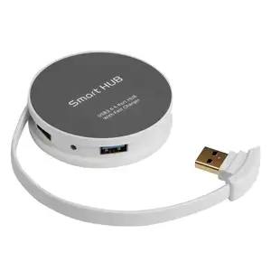 Factory Price Four Port USB 2.0 hub with Round shape