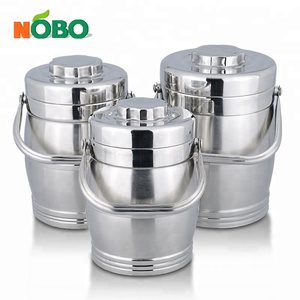 Contenitore Termico per Alimenti in Acciaio Inox a Forma di Tamburo di Grande Capacità - Product Image 2