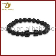 Guérison Lave Magnétique Perle Argent <span class=keywords><strong>Crossfit</strong></span> Musculation Haltère Haltère Bracelet Fitness Charme Bijoux Pour Hommes - Product Image 3