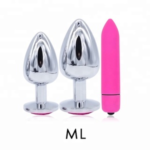 Da donna erotico anale Plug Dildo perline Sex Toy vaginale massaggiatore in metallo Plug proiettile vibratore - Product Image 3