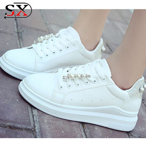 Donne di alta Qualità del Commercio All'ingrosso Ragazze Bianche Nuove <span class=keywords><strong>Scarpe</strong></span> Casual 2018 - Product Image 3