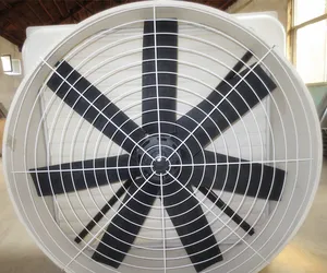 anti-corrosion fiber reinforced plastic belt driven warehouse air cooling exhaust cone fan