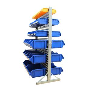 Bacs de rangement en plastique double face, rails métalliques suspendus pour un rangement et un prélèvement faciles - Product Image 2