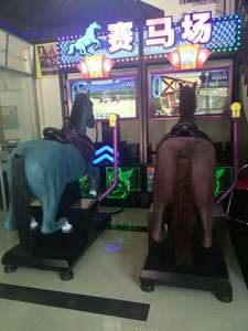 Vente à chaud <span class=keywords><strong>GoGo</strong></span> Jockey 2P Funny Indoor Sports Machine de jeu de course de sport d'arcade à pièces à vendre - Product Image 5