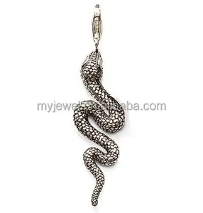 The snake jewelry charm pendant