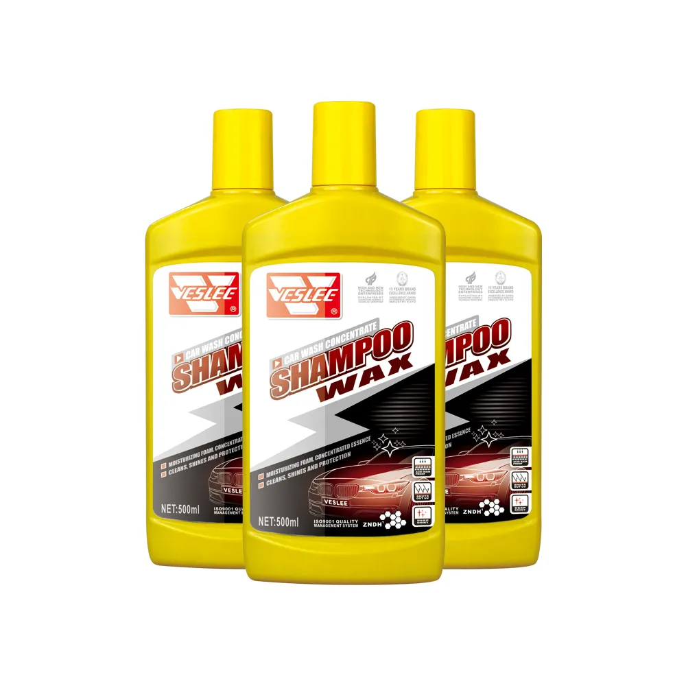 OEM auto professional shampoo and polish with wax washing liquid for car wash 500ml