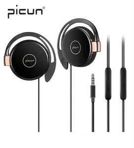 Original Picun L1 Wired 3.5mm Headphones Anti-drop Off Sports Bass Headphone mit Mic Ear Hook Earphone Portable Headset