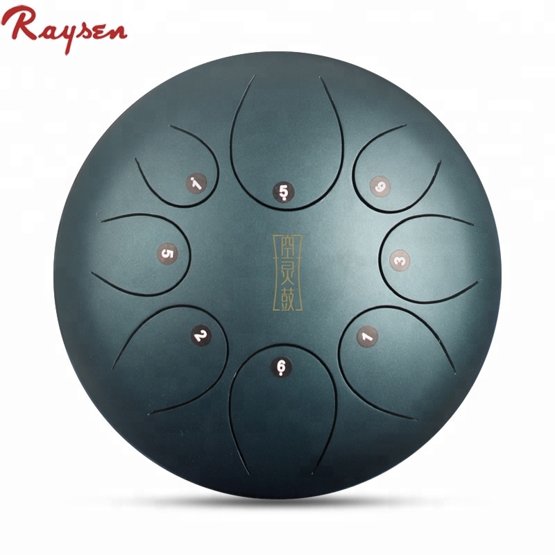 Di natale gift12 "di Lingua In Acciaio Tamburo Handpan Chakra tamburo Serbatoio per la guarigione terapia meditazione zen yoga musica