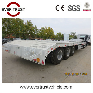 Remolque de camión de cama baja de 3 <span class=keywords><strong>ejes</strong></span>, <span class=keywords><strong>precio</strong></span> bajo, 100 toneladas a la venta - Product Image 5